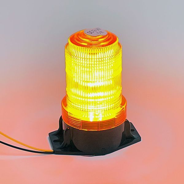 Мигалка Strobe Light 30LED 12V-24V Жовта (на магніті) 124354 фото