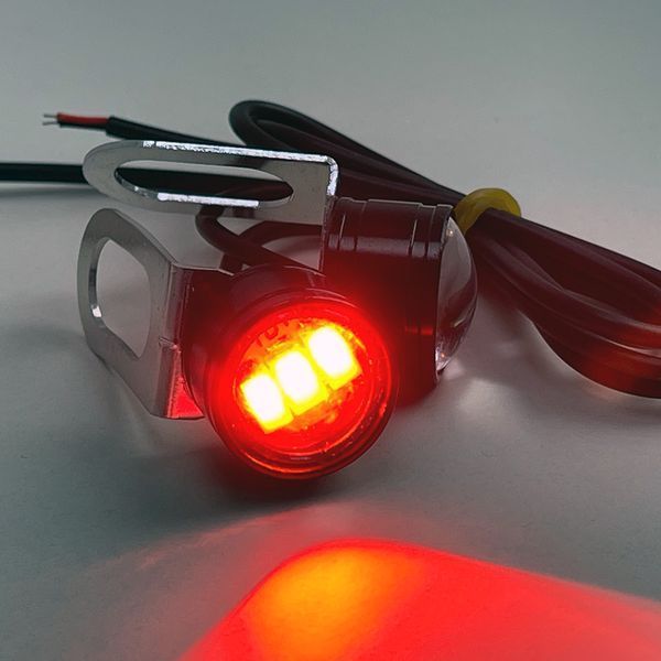Болти кріплення номера з підсвічуванням, ходові вогні Vitol 5630-3SMD R 12V чорн. (2шт.) Червоний 120281 фото