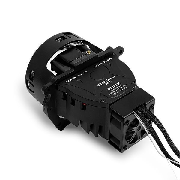 Комплект светодиодных линз DriveX Bi-LED iDeal APP 3.0" 58/65W 3000K, 4300K, 7000K 12V 123268 фото