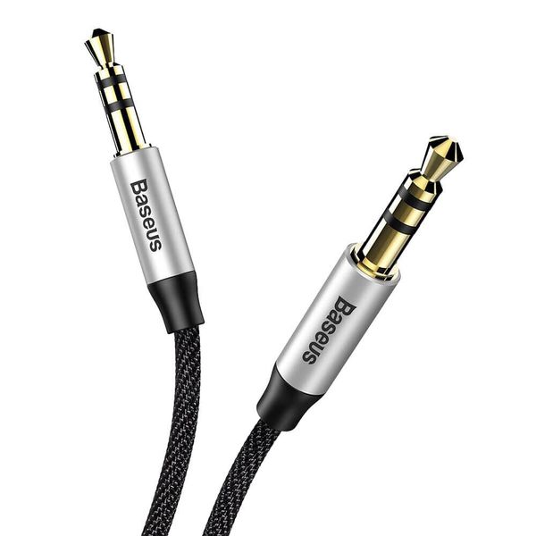 Кабель AUX Baseus Yiven Audio Cable M30 1M Silver-Black (CAM30-CS1) 104134 фото