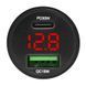 Автомобильное зарядное Brevia ePower DualMetal Display 48W Type-C+USB (46648CADB) Black 123729 фото 2