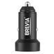 Автомобильное зарядное Brevia ePower DualMetal Display 48W Type-C+USB (46648CADB) Black 123729 фото 3