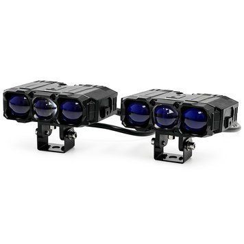 Лазерні фари Bi-LED EALightX S31 80/110W ближнє + дальнє світло 3000K 12-24V (2шт) Жовтий S31-Y-Y 124542 фото