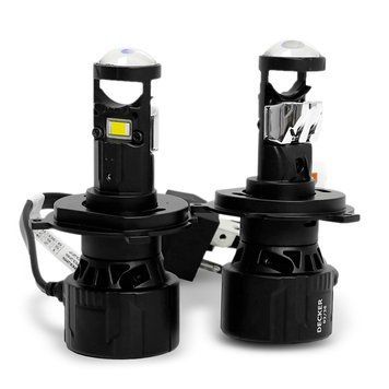 Світлодіодні Mini лінзи Decker LED GL-02 H4 45W 5000K 8000Lm 9-32V (2шт.) 122864 фото