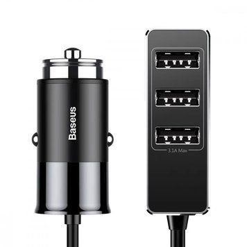 Автомобильное зарядное Baseus Enjoy Together Four Interfaces Output Patul 4USB 5.5A (CCTON-01) Black 106634 фото