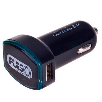 Автомобильное зарядное устройство Pulso C-2026BK 2USB (12/24V - 5V 2,4A) 37662 фото