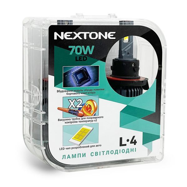 Автолампи світлодіодні Nextone LED L4 H13 70W 6000K 18000Lm 12V (2шт.) 123271 фото