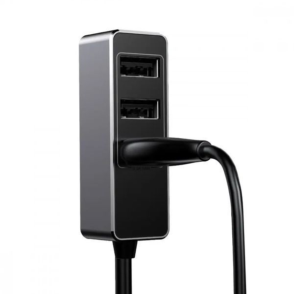 Автомобильное зарядное Baseus Enjoy Together Four Interfaces Output Patul 4USB 5.5A (CCTON-01) Black 106634 фото