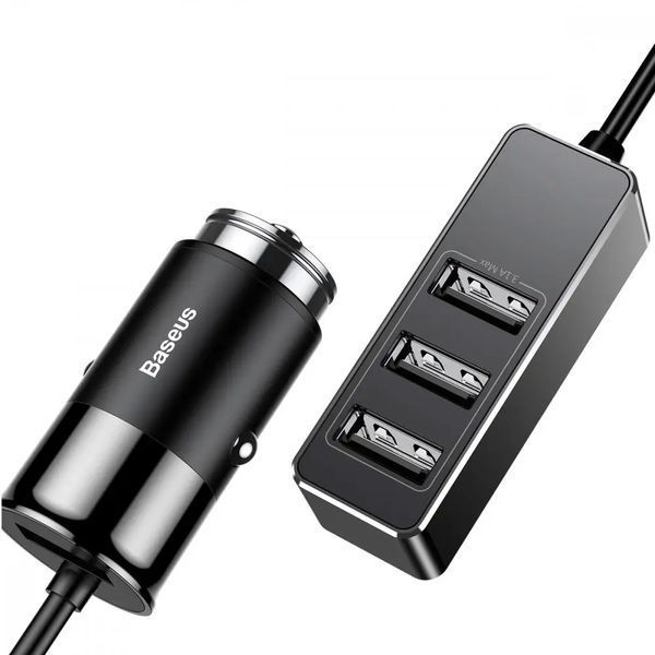 Автомобильное зарядное Baseus Enjoy Together Four Interfaces Output Patul 4USB 5.5A (CCTON-01) Black 106634 фото