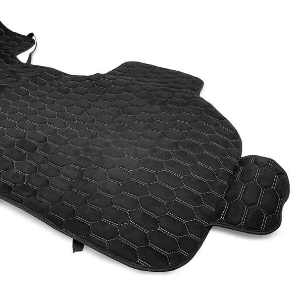 Накидки на сиденья задние Алькантара Audi RS черные 109397 фото