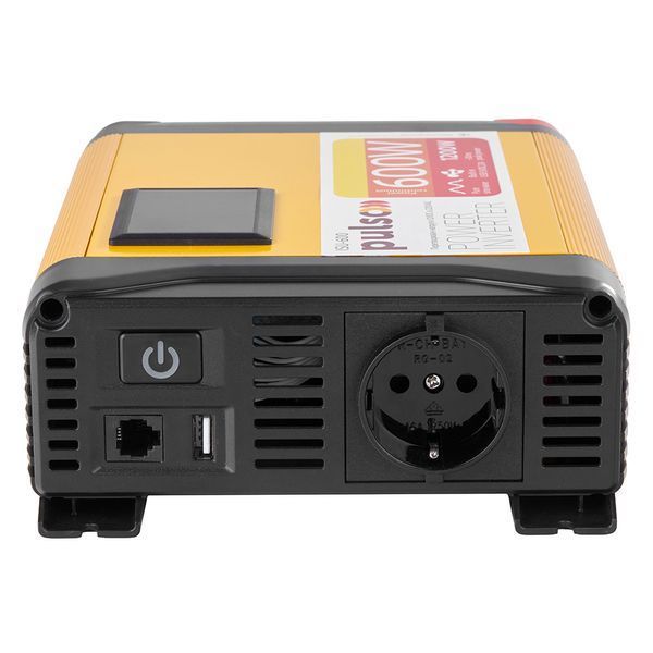 Преобразователь напряжения Pulso ISU-600 12V-220V 600W LCD USB-5V DC 2.0A 1-Розетка (прав. синусоид) 123144 фото