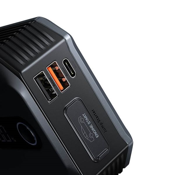 Пусковое устройство (бустер) для авто Baseus Super Energy Max Jump Starter 2000A 20000mAh Black 103715 фото