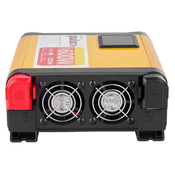 Преобразователь напряжения Pulso ISU-600 12V-220V 600W LCD USB-5V DC 2.0A 1-Розетка (прав. синусоид) 123144 фото