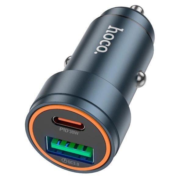 Автомобильное зарядное Hoco Glorious car charger Z57A 1USB 1Type-C PD/QC 3A 30W (24127) 123800 фото