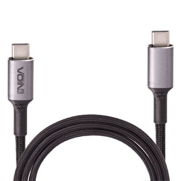 Кабель Voin 3502C Type C - Type C 5А 20V QC4.0 PD2.0 100W 2м Black (VP-3502C BK) 108621 фото