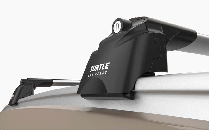 Багажник на интегрированные рейлинги Turtle AIR 2 Серые 97994 фото
