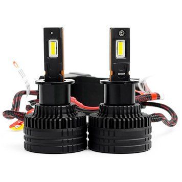 Світлодіодні автолампи Decker LED PL-08 H3 65W 5000K 13000Lm Canbus PRO 9-32V (2шт.) 124528 фото
