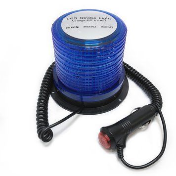Мигалка Strobe Light LED RD-213 10V-30V 6W Синя (на магніті, прикурювач) 91641 фото