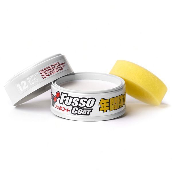 Натуральний твердий віск SOFT99 Fusso Coat 12 Months Protection White 200 г 124677 фото