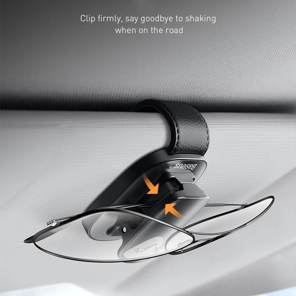 Держатель, крепление для очков Baseus Platinum Vehicle Eyewear Clip (ACYJN-B01) Black 100496 фото
