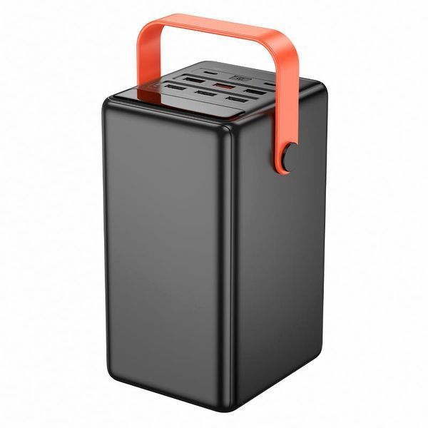 Повербанк Hoco Surpass fully compatible J142 100000mAh 6USB 2Type-C 22.5W 3A PD QC Black 122507 фото
