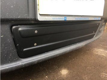 Зимова накладка Opel Vivaro, Renault Trafic 2007-2014 (на решітку бампера низ) матова DD 55473 фото