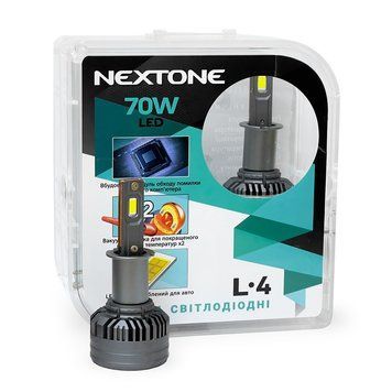 Автолампи світлодіодні Nextone LED L4 H3 70W 6000K 18000Lm 12V (2шт.) 121411 фото