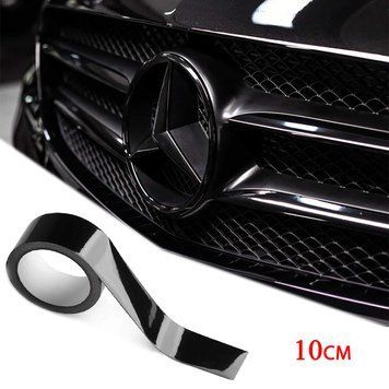 Плівка антихром Glossy Black глянсова (ширина 10 см) - 5м 110357 фото