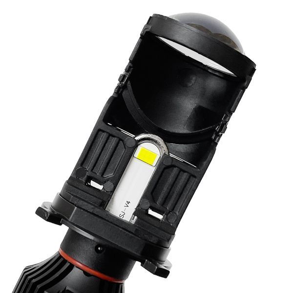 Автолампы светодиодные Mini линзы Bi-Led Н4 M01S 65W 5000K 10000Lm 12-24V 121896 фото