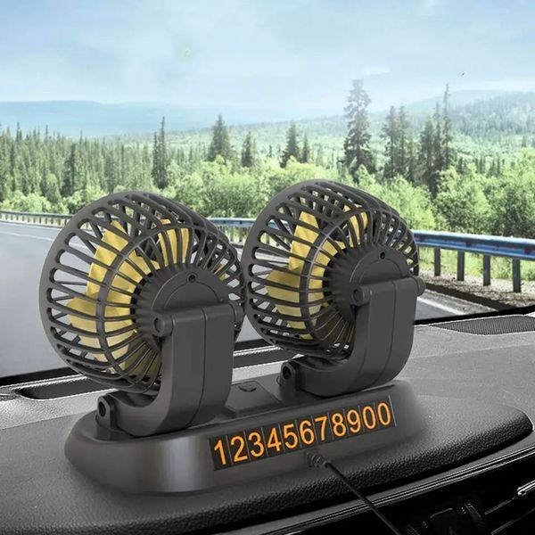 Вентилятор подвійний Lider Led Displey 4 F411 12-24V 107557 фото