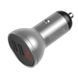 Зарядное устройства для телефонов Baseus Digital Display Dual USB 4.8A Car Charger 24W (CCBX-0S) Sil 89334 фото 1