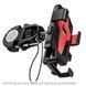 Автоутримувач для велосипеда, мотоцикла Hoco CA73 Flying one-touch Black-Red 123720 фото 3