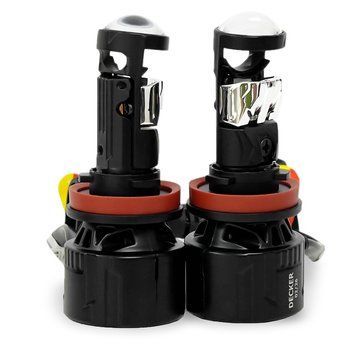 Світлодіодні Mini лінзи Decker LED GL-02 H11 45W 5000K 8000Lm 9-32V (2шт.) 122866 фото