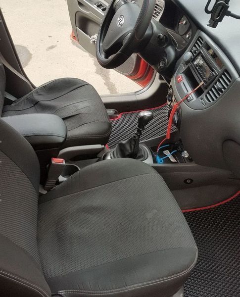Подлокотник Kia Rio 2 2005-2011, Киа Рио 2 Экокожа Brazo черный 101684 фото