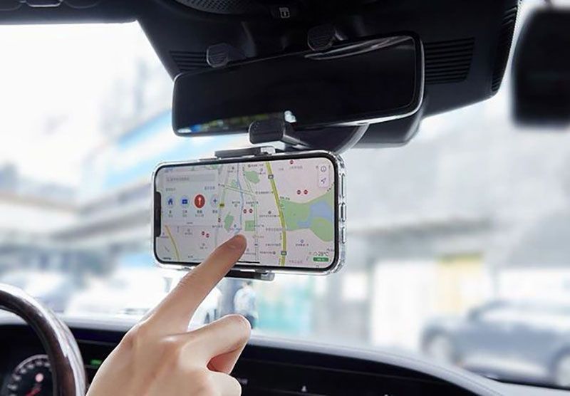 Автотримач Borofone Roller rearview mirror Car holder BH49 Black 107094 фото