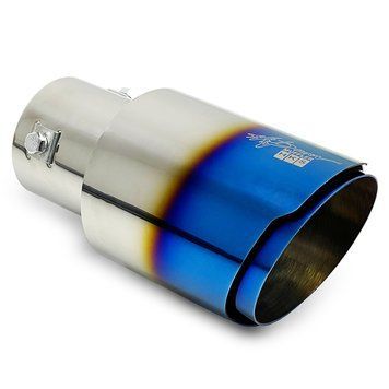 Насадка глушника HKS M8912 Одинарна Logo (BLUE) 85857 фото