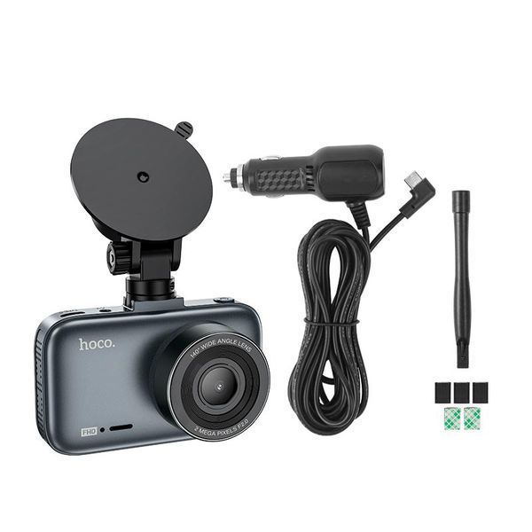 Відеореєстратор Hoco Driving Recorder DV5 3" IPS 1080P 30fps G-sensor Grey 123290 фото