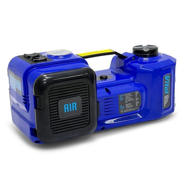 Домкрат электрогидравлический Vitol 2т (135-360мм) 180W 12V + компрессор 35л/мин 10Атм 15А HF01-A 107833 фото