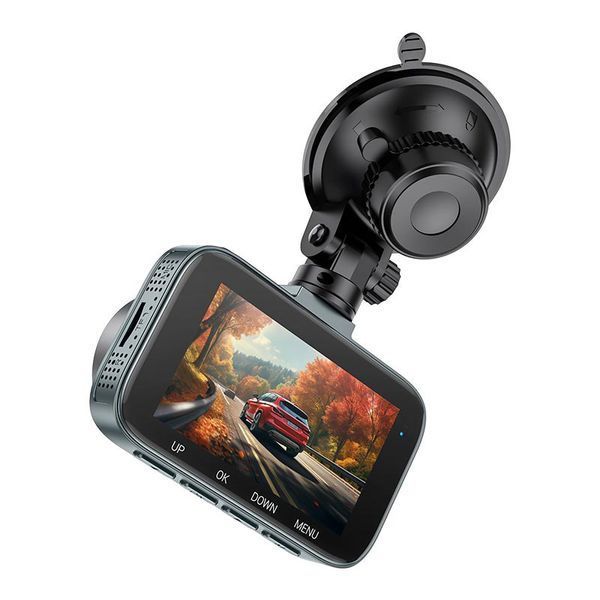 Відеореєстратор Hoco Driving Recorder DV5 3" IPS 1080P 30fps G-sensor Grey 123290 фото