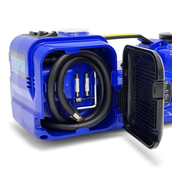 Домкрат электрогидравлический Vitol 2т (135-360мм) 180W 12V + компрессор 35л/мин 10Атм 15А HF01-A 107833 фото