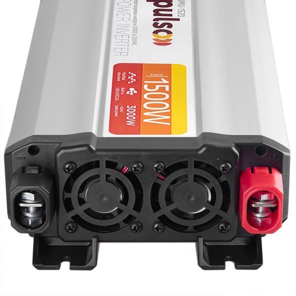 Преобразователь напряжения Pulso IMU-1520 12V-220V 1500W 1USB-5V DC 2.0A 1-Розетка (мод. синусоид) 123140 фото