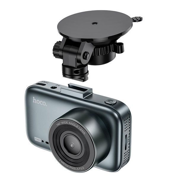 Відеореєстратор Hoco Driving Recorder DV5 3" IPS 1080P 30fps G-sensor Grey 123290 фото