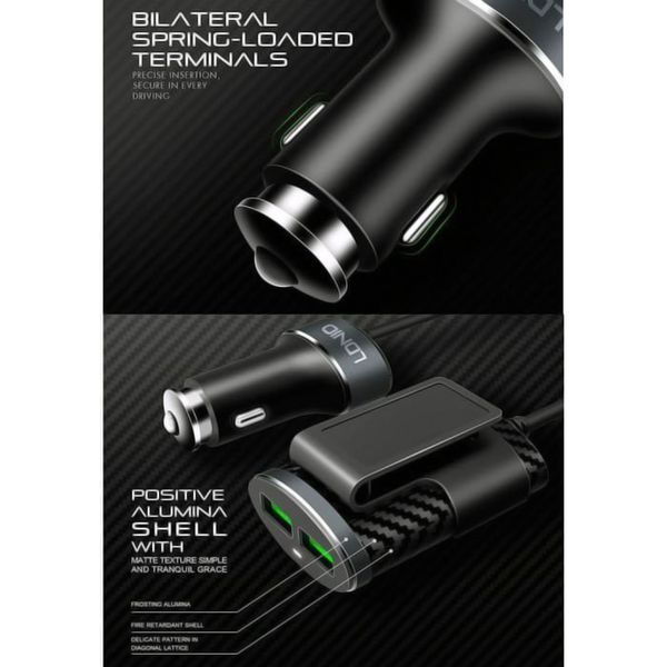 Зарядное LDNIO Front and Back Seat C502 4-USB, 5,1A Black 95881 фото