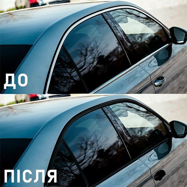 Плівка антихром Glossy Black глянсова (ширина 3 см) - 66м 123086 фото
