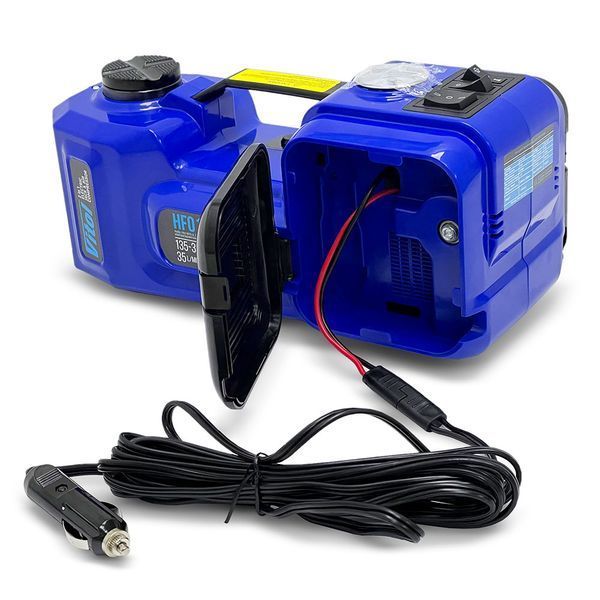 Домкрат электрогидравлический Vitol 2т (135-360мм) 180W 12V + компрессор 35л/мин 10Атм 15А HF01-A 107833 фото