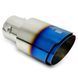 Насадка глушника HKS M8912 Одинарна Logo (BLUE) 85857 фото 1