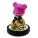 Ароматизатор на торпеду Lucky Bear з головою що хитається Рожеве Золото (Ocean) 109828 фото 1