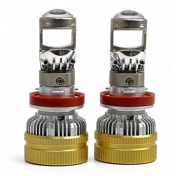 Світлодіодні Mini лінзи Yobis А-90 Н11 120W 6000K 16000Lm Canbus 12-36V (2 шт.) 124454 фото