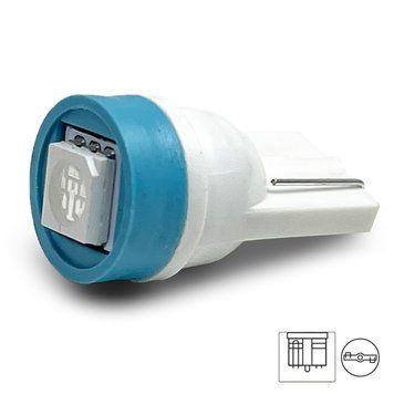 Світлодіодна автолампа Cristal T10 1 LED 5050SMD 12V Синя 1005 фото