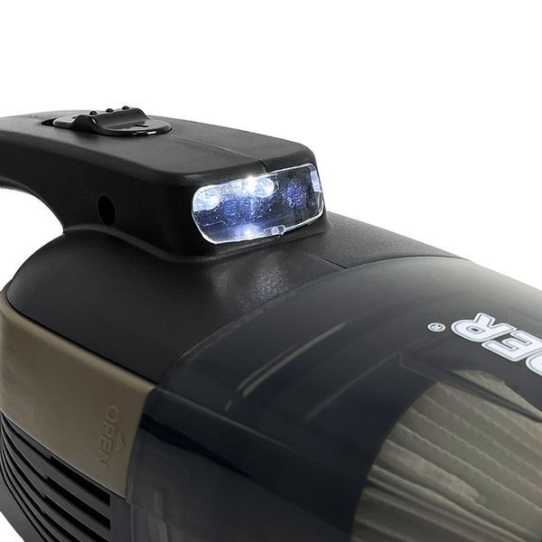 Автомобільний пилосос Molder 110W 12V з LED ліхтариком в прикурювач Чорний MA34020 123833 фото